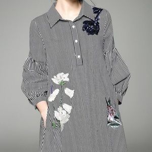 DDER mini striped shirt dress